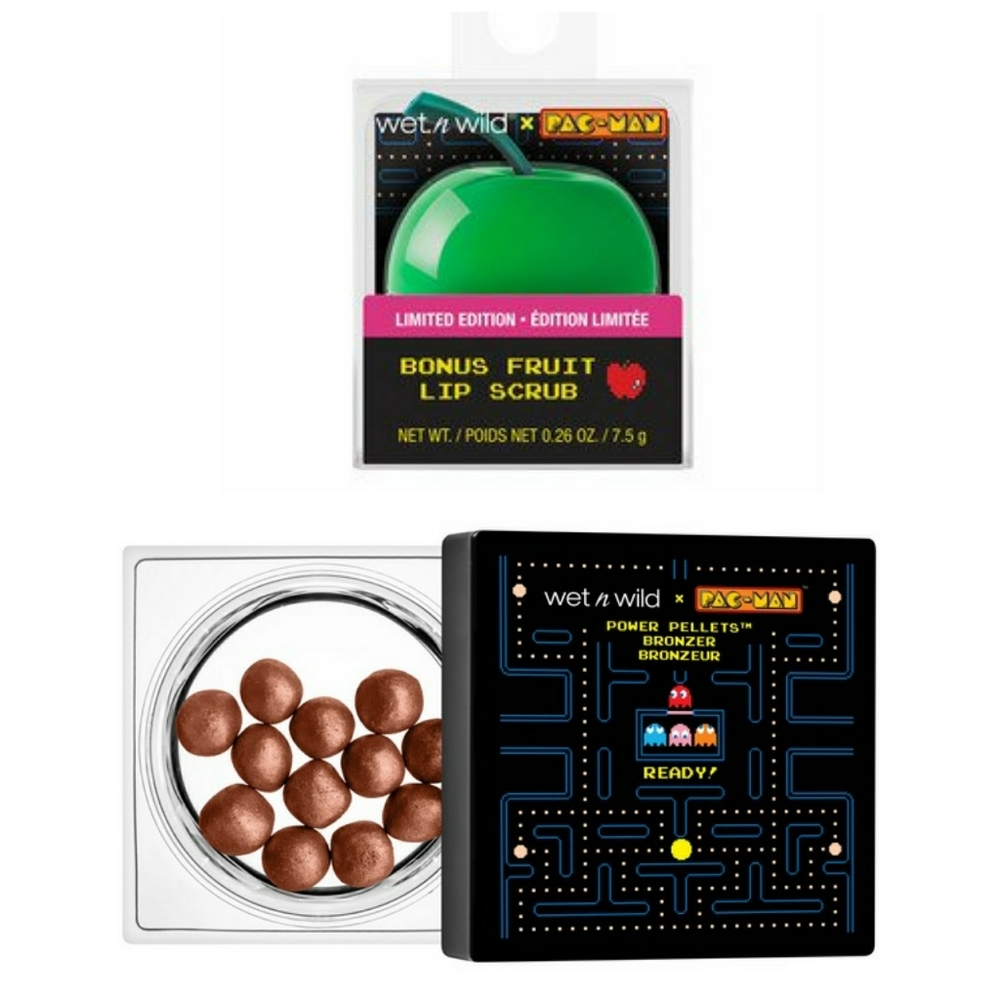 new Wet n Wild Pac Man Collection Bundle Lip Scrub & Bronzer